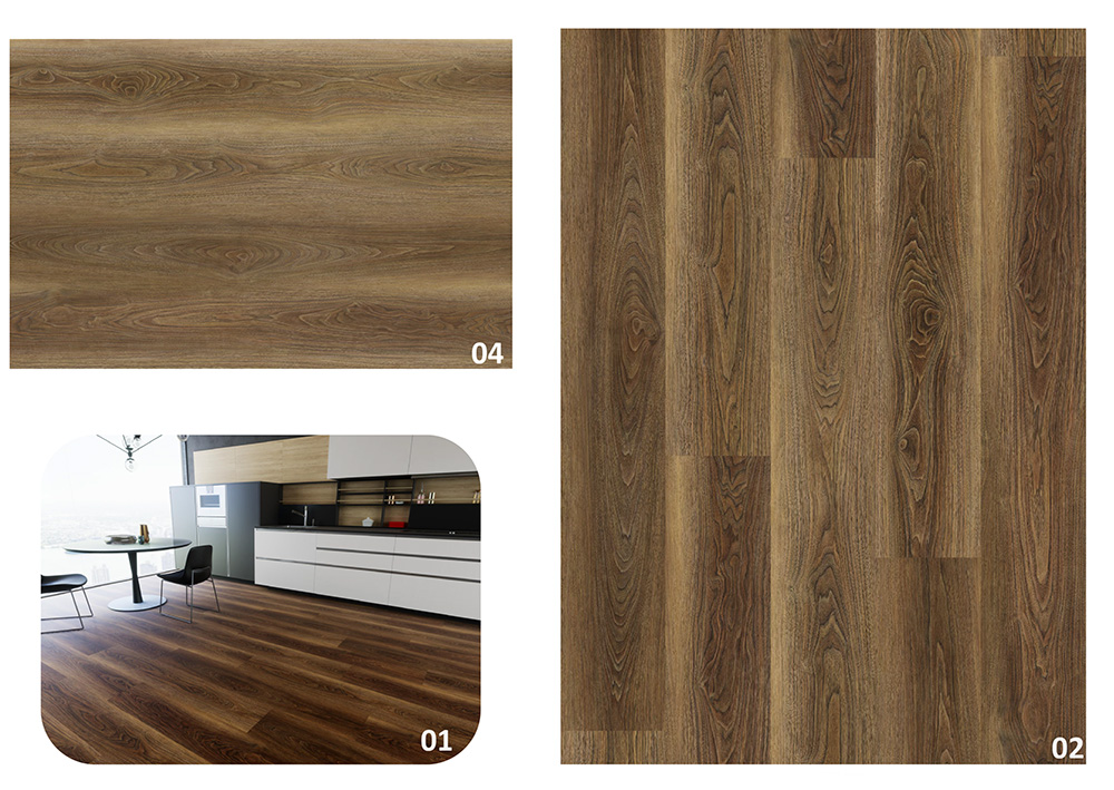Solid core luxury vinyl plank flooring